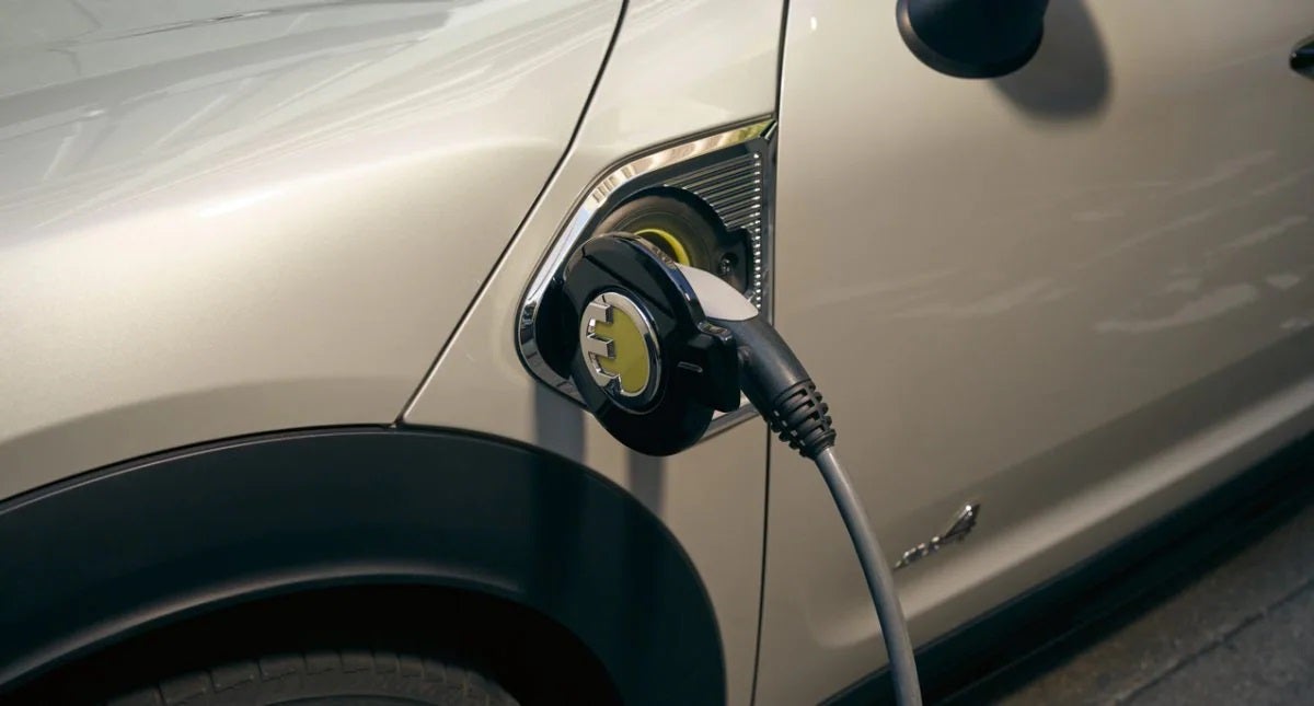 The MINI Cooper SE Countryman PHEV charging. MINI of Morristown in Morristown NJ