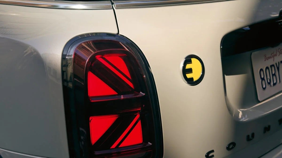 The MINI Cooper SE Countryman PHEV taillight. MINI of Morristown in Morristown NJ
