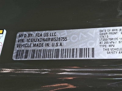 2021 Jeep Wrangler Unlimited Willys 4x4