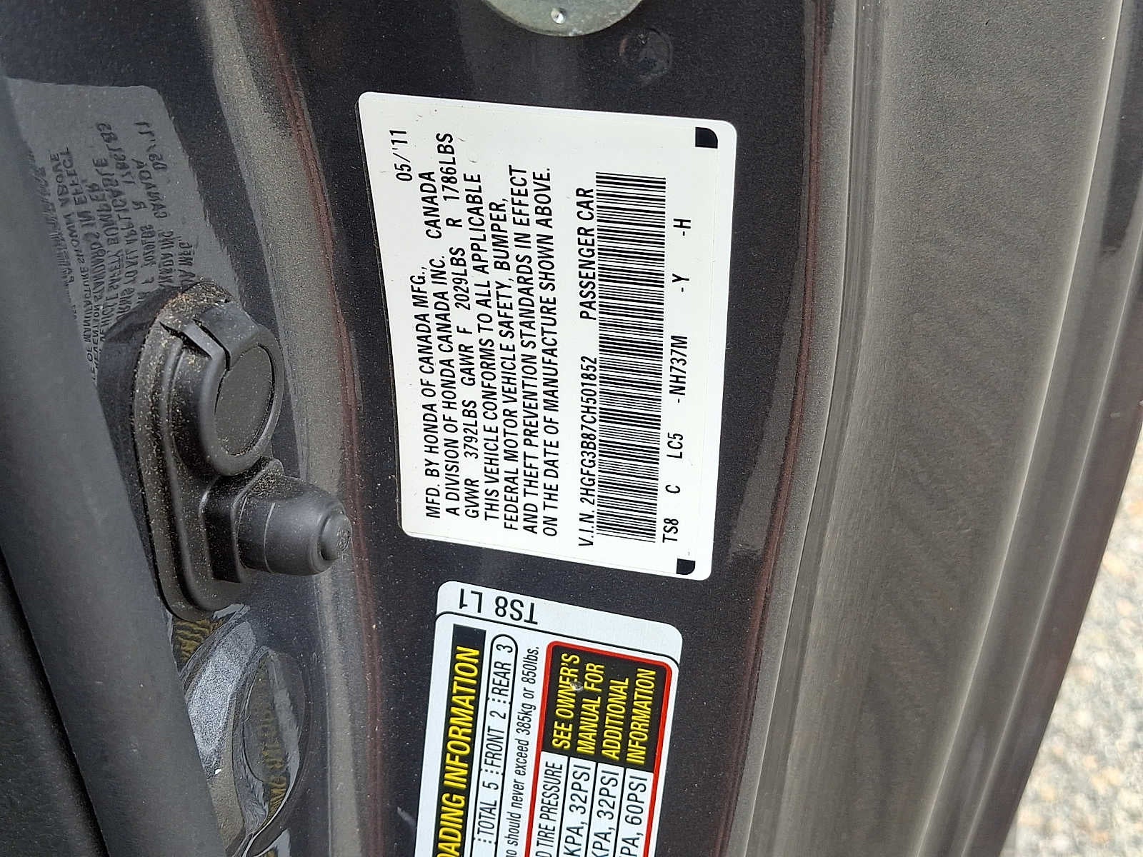 2012 Honda Civic 2dr Auto EX