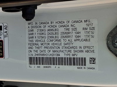 2018 Honda CR-V LX AWD