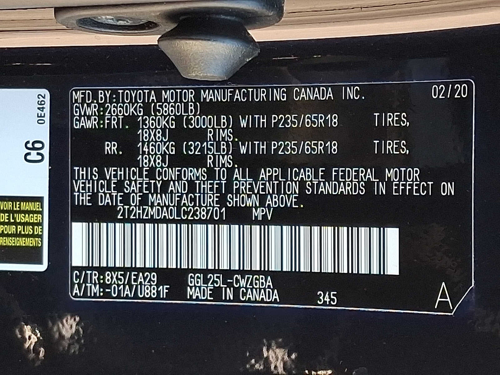 2020 Lexus RX RX 350 AWD