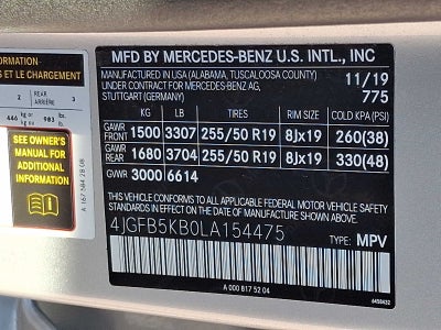 2020 Mercedes-Benz GLE GLE 450 4MATIC® SUV