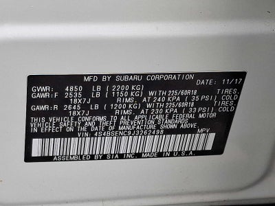 2018 Subaru Outback 3.6R Limited