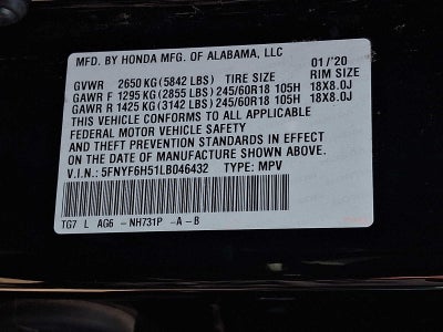 2020 Honda Pilot EX-L AWD
