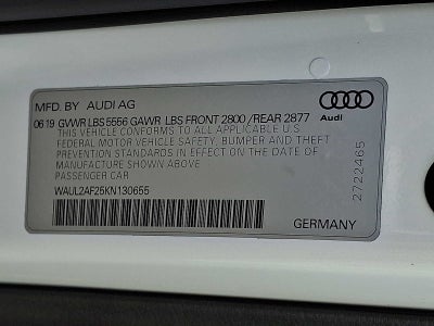 2019 Audi A6 Premium Plus 55 TFSI quattro
