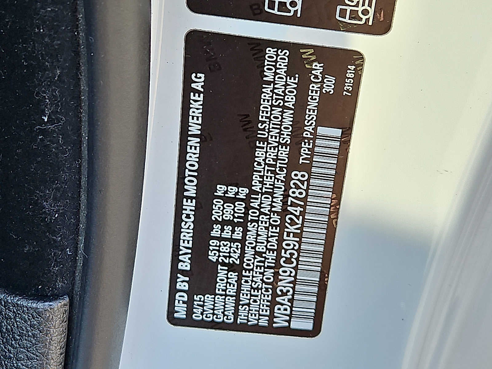 2015 BMW 4 Series 2dr Cpe 428i xDrive AWD SULEV