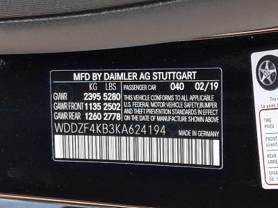 2019 Mercedes-Benz E-Class E 300 4MATIC® Sedan