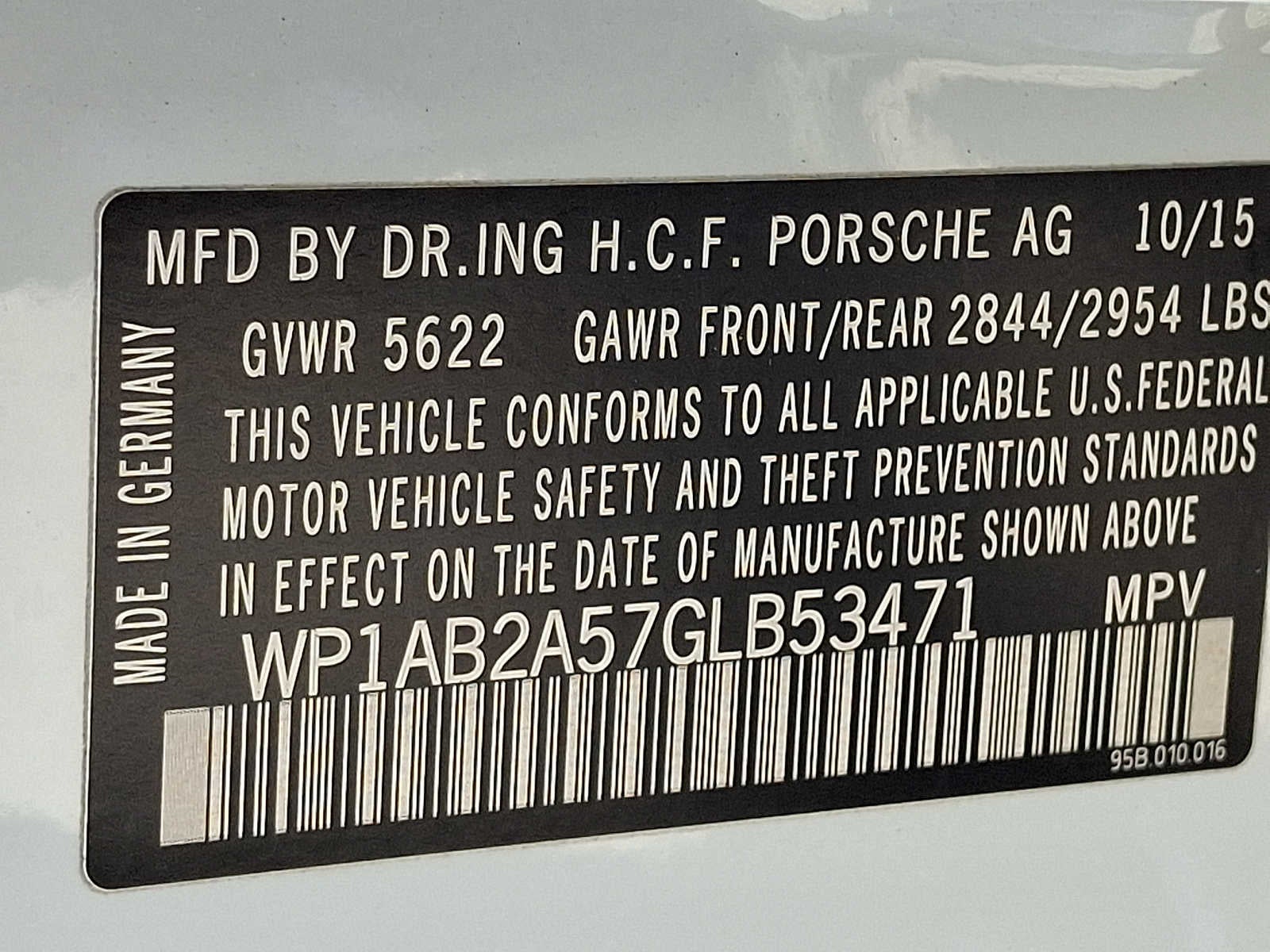 2016 Porsche Macan AWD 4dr S