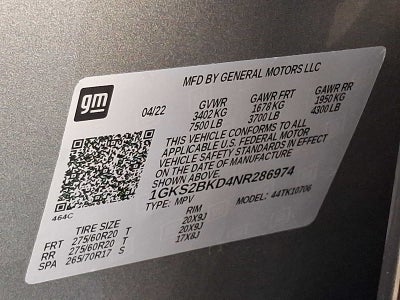 2022 GMC Yukon 4WD 4dr SLT