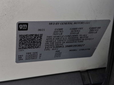 2021 Cadillac Escalade 4WD 4dr Premium Luxury