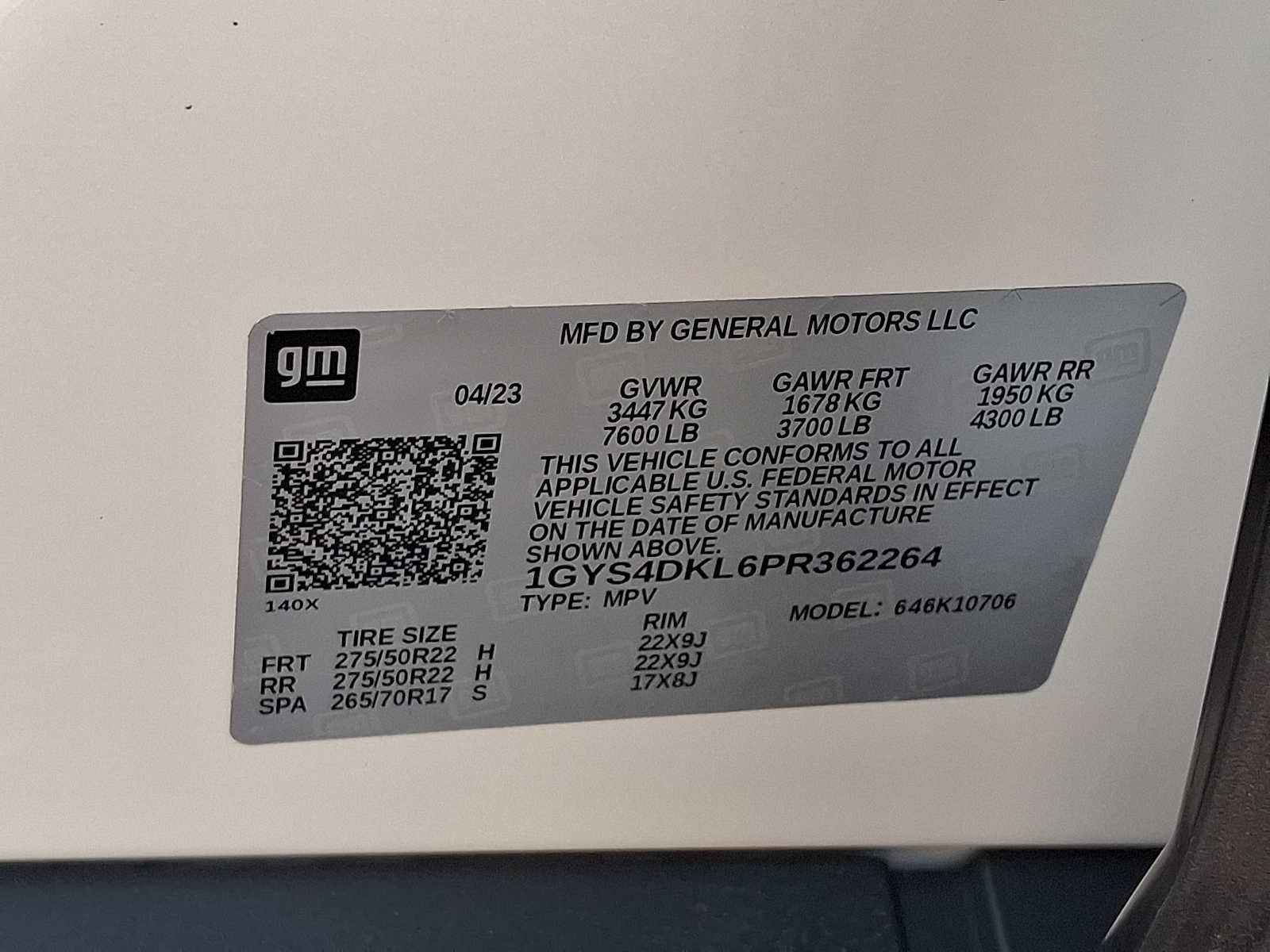 2023 Cadillac Escalade 4WD 4dr Premium Luxury Platinum