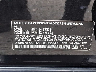 2020 BMW 3 Series 330i xDrive Sedan North America
