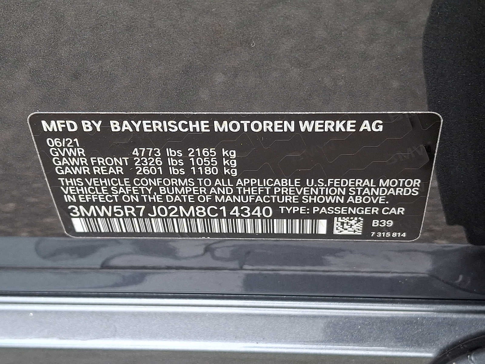 2021 BMW 3 Series 330i xDrive Sedan North America