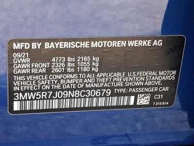 2022 BMW 3 Series 330i xDrive Sedan North America