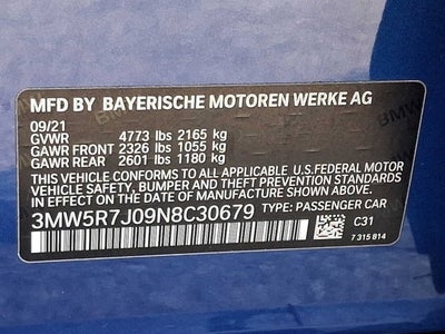 2022 BMW 3 Series 330i xDrive Sedan North America