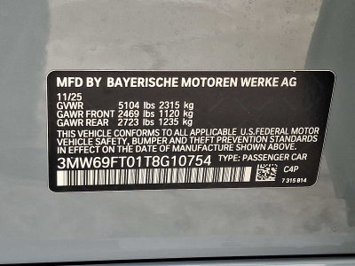 2026 BMW 3 Series M340i NA xDrive Sedan