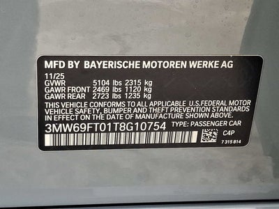 2026 BMW 3 Series M340i NA xDrive Sedan