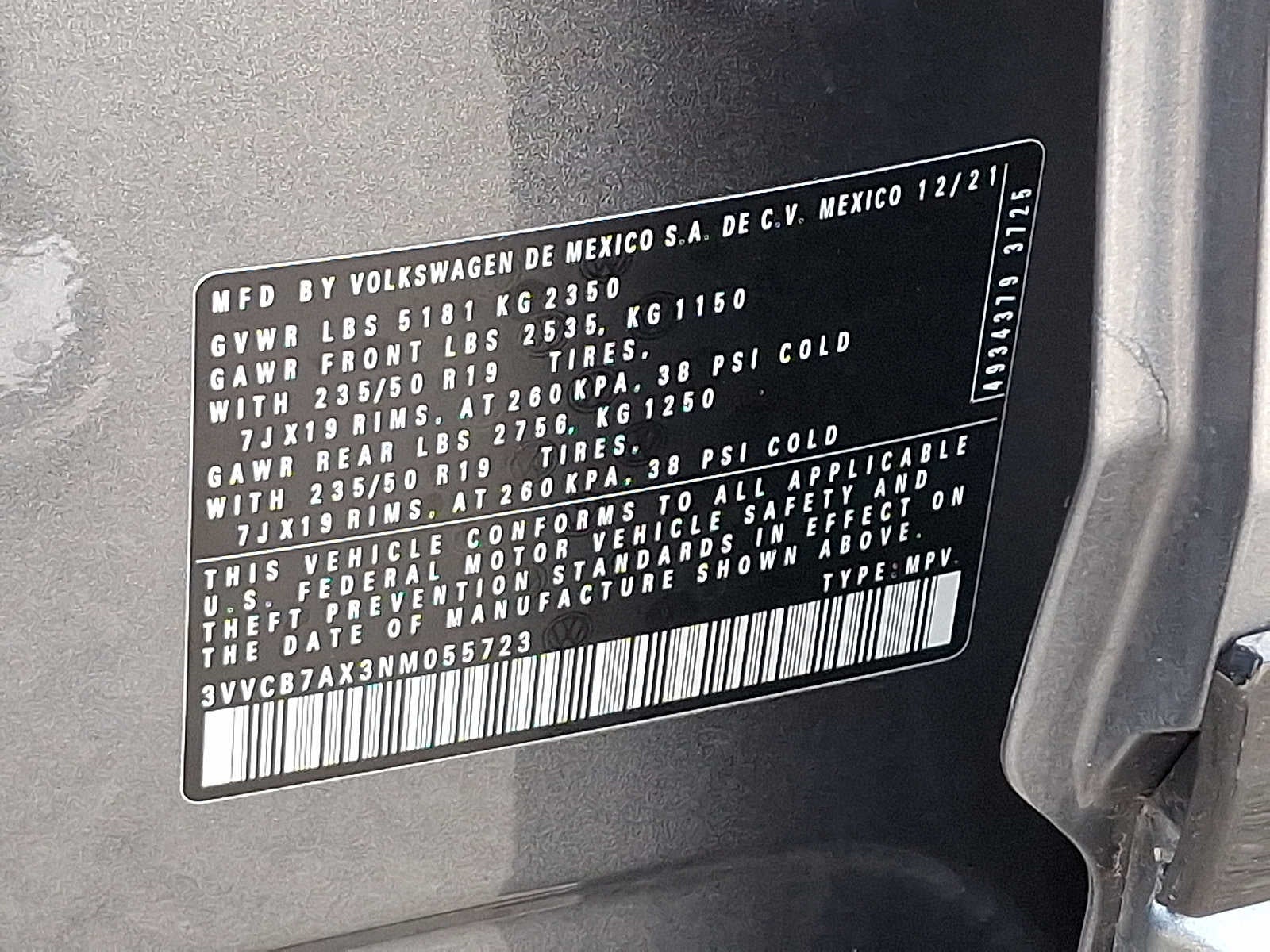 2022 Volkswagen Tiguan 2.0T SE R-Line Black FWD