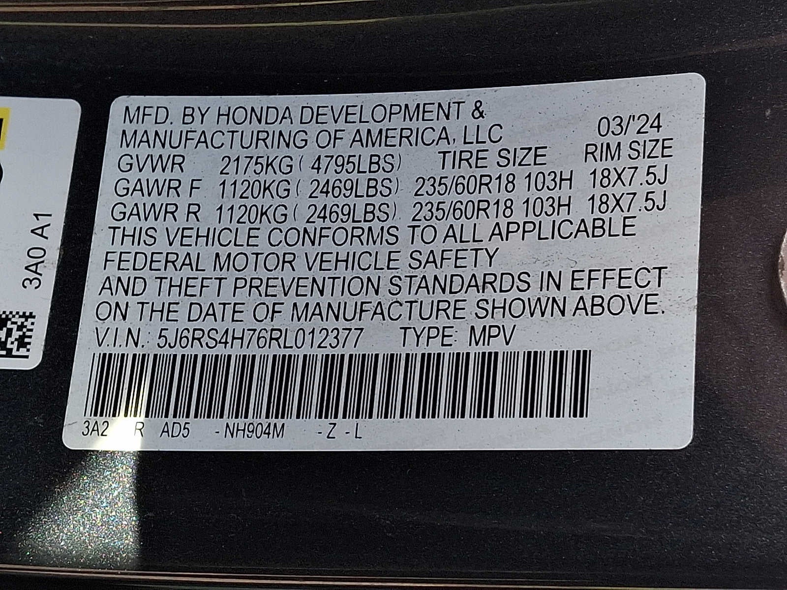 2024 Honda CR-V EX-L AWD
