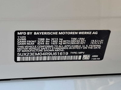 2024 BMW X7 xDrive40i Sports Activity Vehicle