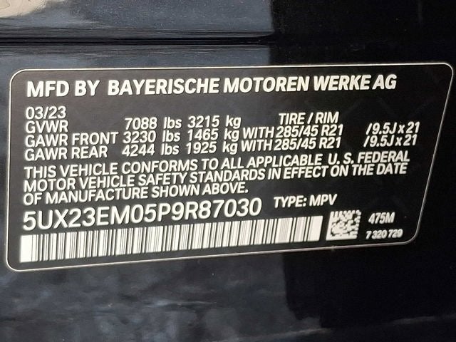 2023 BMW X7 xDrive40i Sports Activity Vehicle