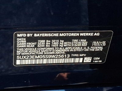 2025 BMW X7 xDrive40i Sports Activity Vehicle