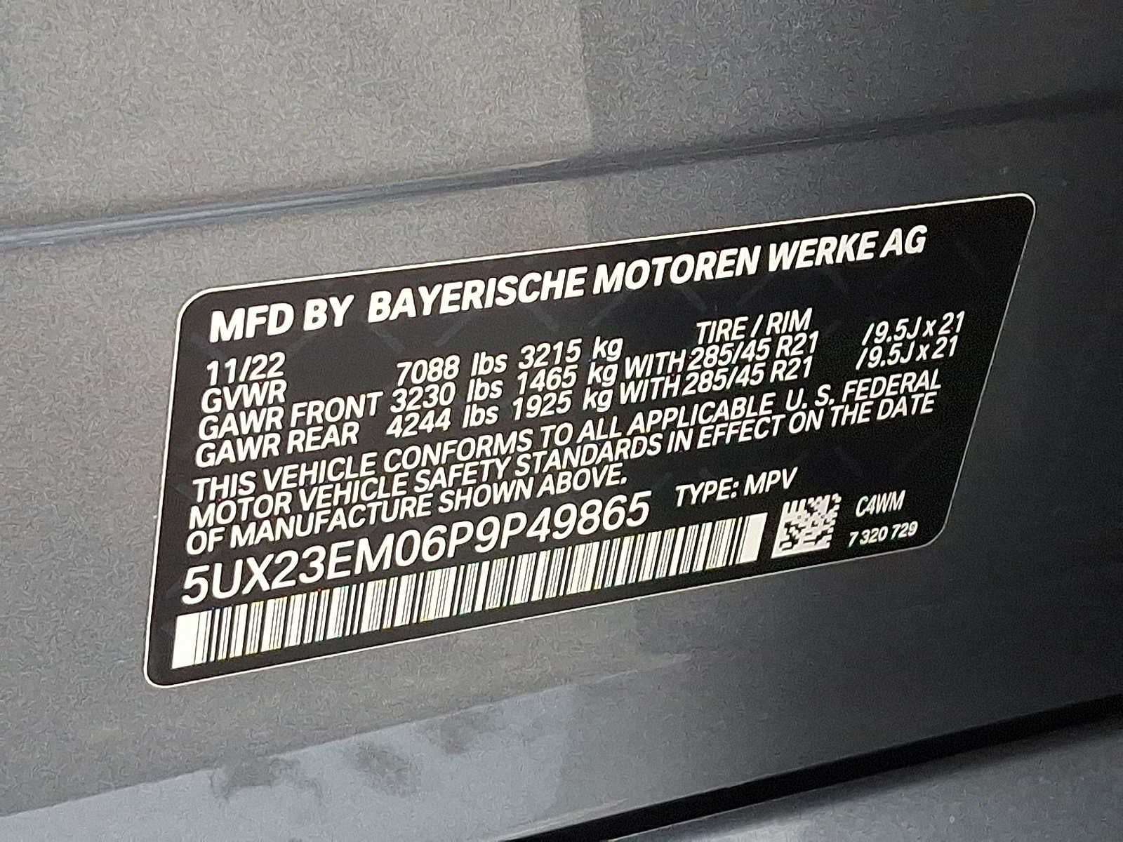 2023 BMW X7 xDrive40i Sports Activity Vehicle