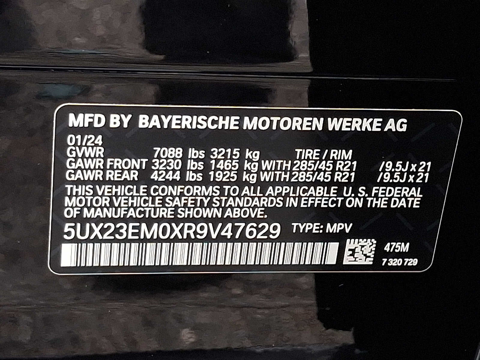 2024 BMW X7 xDrive40i Sports Activity Vehicle