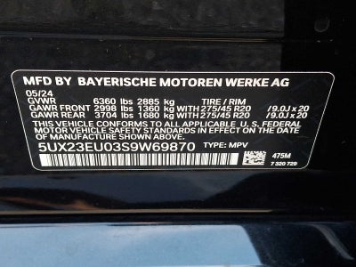 2025 BMW X5 xDrive40i Sports Activity Vehicle
