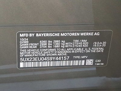 2025 BMW X5 xDrive40i Sports Activity Vehicle