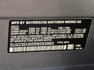 2024 BMW X5 xDrive40i Sports Activity Vehicle