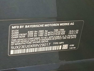 2024 BMW X5 xDrive40i Sports Activity Vehicle