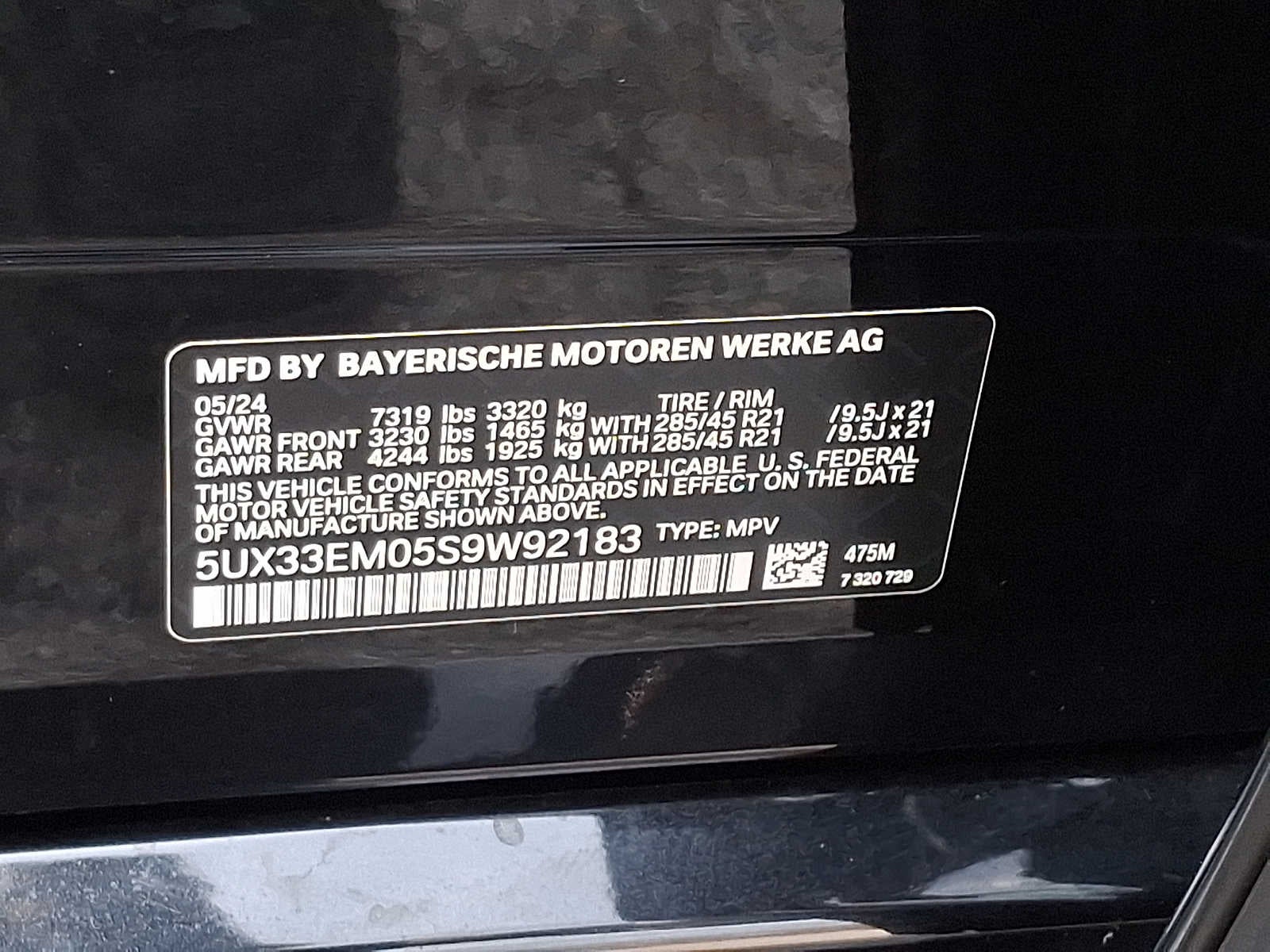 2025 BMW X7 M60i Sports Activity Vehicle