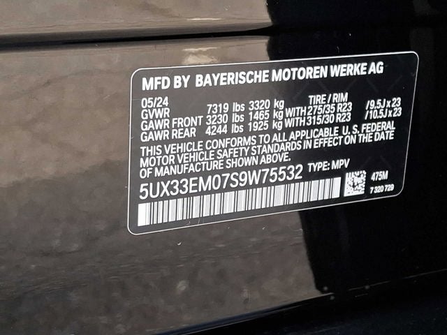 2025 BMW X7 M60i Sports Activity Vehicle