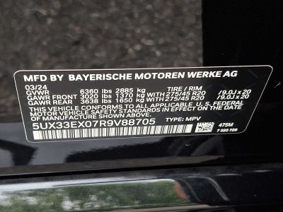 2024 BMW X6 xDrive40i Sports Activity Coupe