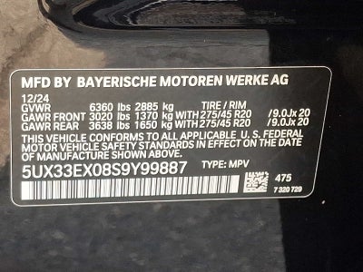 2025 BMW X6 xDrive40i Sports Activity Coupe