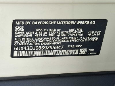 2025 BMW X5 xDrive50e Plug-In Hybrid