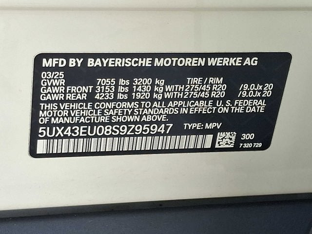 2025 BMW X5 xDrive50e Plug-In Hybrid