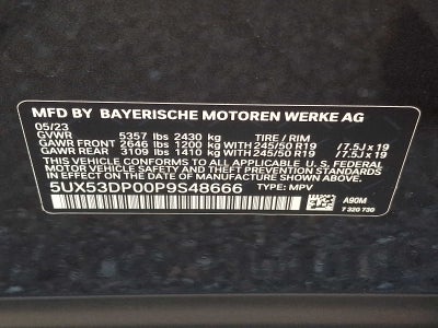 2023 BMW X3 xDrive30i Sports Activity Vehicle