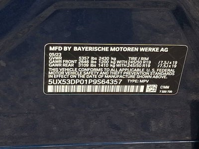 2023 BMW X3 xDrive30i Sports Activity Vehicle