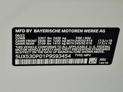 2023 BMW X3 xDrive30i Sports Activity Vehicle