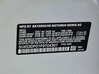 2023 BMW X3 xDrive30i Sports Activity Vehicle