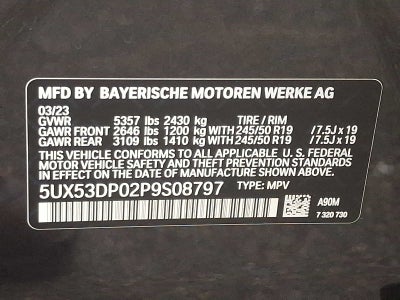 2023 BMW X3 xDrive30i Sports Activity Vehicle