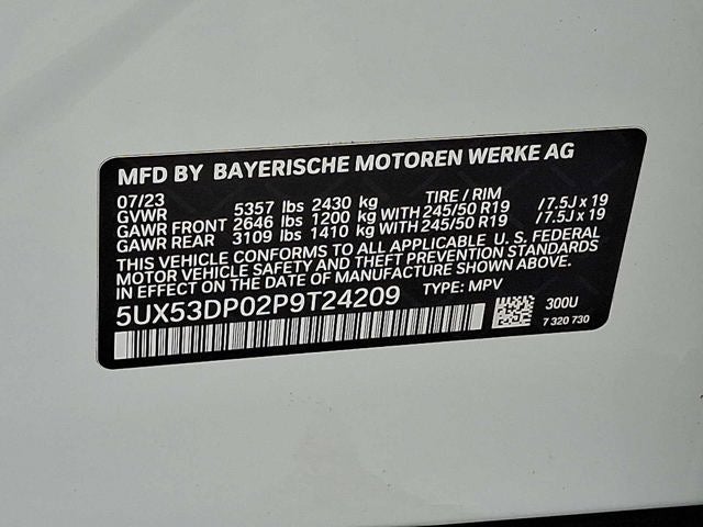 2023 BMW X3 xDrive30i Sports Activity Vehicle