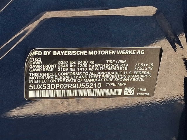 2024 BMW X3 xDrive30i Sports Activity Vehicle