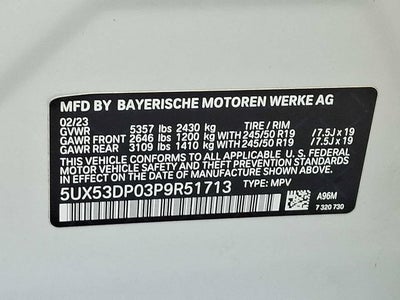 2023 BMW X3 xDrive30i Sports Activity Vehicle