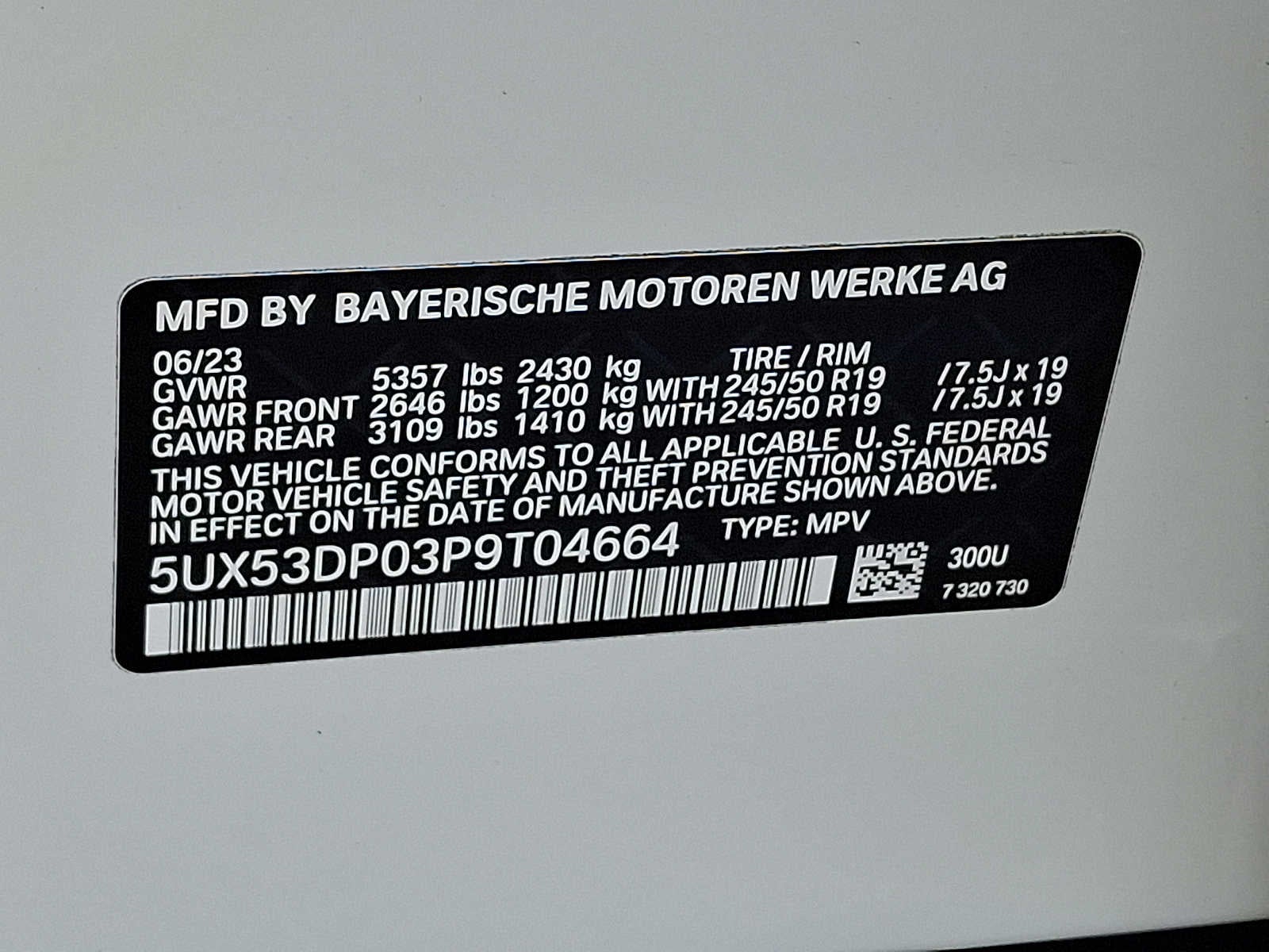 2023 BMW X3 xDrive30i Sports Activity Vehicle