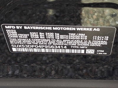2023 BMW X3 xDrive30i Sports Activity Vehicle