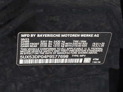 2023 BMW X3 xDrive30i Sports Activity Vehicle